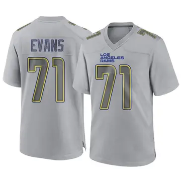 Youth Nike Los Angeles Rams Bobby Evans Gray Atmosphere Fashion Jersey - Game