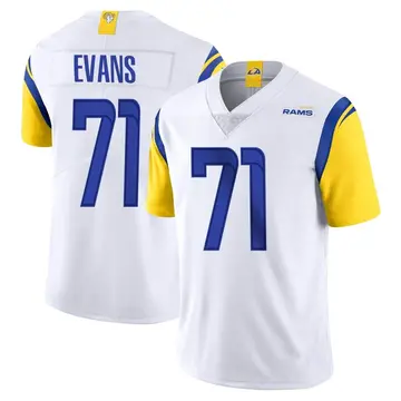 Youth Nike Los Angeles Rams Bobby Evans White Vapor Untouchable Jersey - Limited