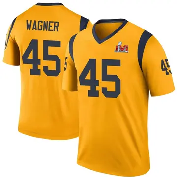 Youth Nike Los Angeles Rams Bobby Wagner Gold Color Rush Super Bowl LVI Bound Jersey - Legend