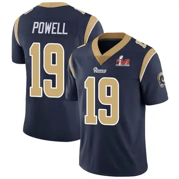 Youth Nike Los Angeles Rams Brandon Powell Navy Team Color Vapor Untouchable Super Bowl LVI Bound Jersey - Limited