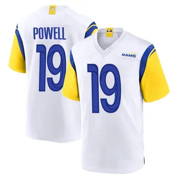 Youth Nike Los Angeles Rams Brandon Powell White Jersey - Game