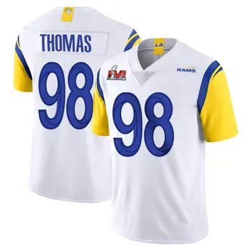Youth Nike Los Angeles Rams Brayden Thomas White Vapor Untouchable Super Bowl LVI Bound Jersey - Limited