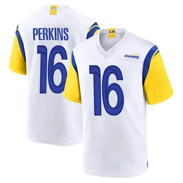 Youth Nike Los Angeles Rams Bryce Perkins White Jersey - Game