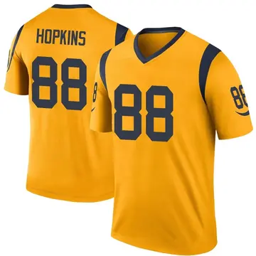 Youth Nike Los Angeles Rams Brycen Hopkins Gold Color Rush Jersey - Legend
