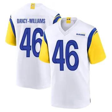 Youth Nike Los Angeles Rams Caesar Dancy-Williams White Jersey - Game