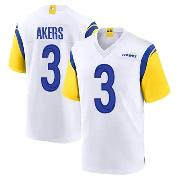 Youth Nike Los Angeles Rams Cam Akers White Jersey - Game
