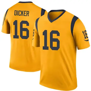 Youth Nike Los Angeles Rams Cameron Dicker Gold Color Rush Jersey - Legend