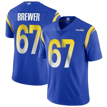 Youth Nike Los Angeles Rams Chandler Brewer Royal Alternate Vapor Untouchable Jersey - Limited