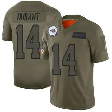 Youth Nike Los Angeles Rams Cobie Durant Camo 2019 Salute to Service Jersey - Limited
