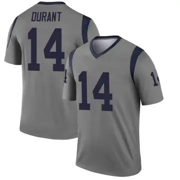 Youth Nike Los Angeles Rams Cobie Durant Gray Inverted Jersey - Legend