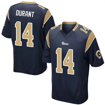 Youth Nike Los Angeles Rams Cobie Durant Navy Team Color Jersey - Game