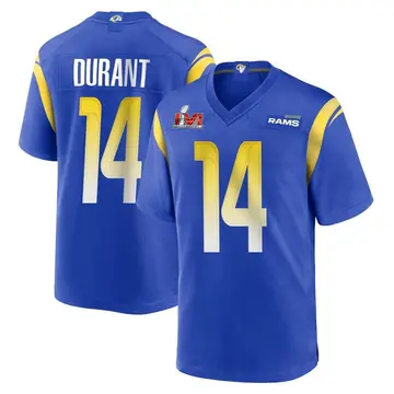 Youth Nike Los Angeles Rams Cobie Durant Royal Alternate Super Bowl LVI Bound Jersey - Game