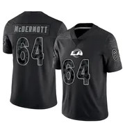 Youth Nike Los Angeles Rams Conor McDermott Black Reflective Jersey - Limited