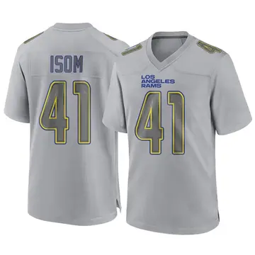 Youth Nike Los Angeles Rams Dan Isom Gray Atmosphere Fashion Jersey - Game