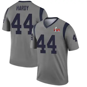 Youth Nike Los Angeles Rams Daniel Hardy Gray Inverted Super Bowl LVI Bound Jersey - Legend