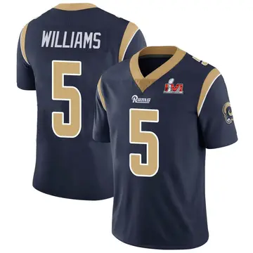 Youth Nike Los Angeles Rams Darius Williams Navy Team Color Vapor Untouchable Super Bowl LVI Bound Jersey - Limited