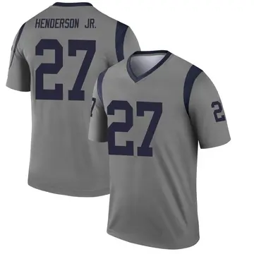 Youth Nike Los Angeles Rams Darrell Henderson Jr. Gray Inverted Jersey - Legend
