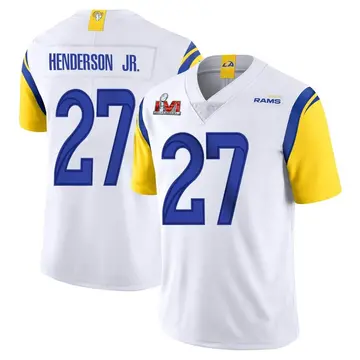 Youth Nike Los Angeles Rams Darrell Henderson Jr. White Vapor Untouchable Super Bowl LVI Bound Jersey - Limited
