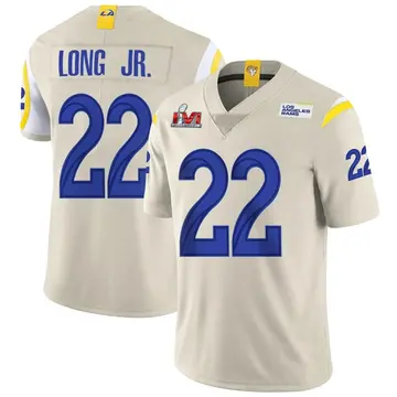 Youth Nike Los Angeles Rams David Long Jr. Bone Vapor Super Bowl LVI Bound Jersey - Limited