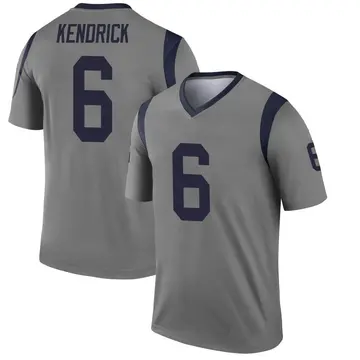 Youth Nike Los Angeles Rams Derion Kendrick Gray Inverted Jersey - Legend