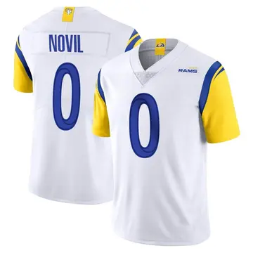 Youth Nike Los Angeles Rams Dion Novil White Vapor Untouchable Jersey - Limited
