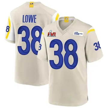 Youth Nike Los Angeles Rams Duron Lowe Bone Super Bowl LVI Bound Jersey - Game