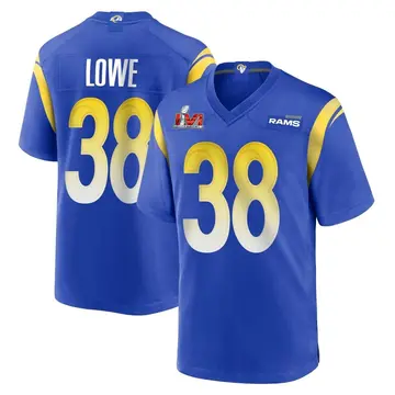 Youth Nike Los Angeles Rams Duron Lowe Royal Alternate Super Bowl LVI Bound Jersey - Game