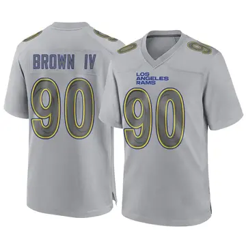 Youth Nike Los Angeles Rams Earnest Brown IV Gray Atmosphere Fashion Jersey - Game
