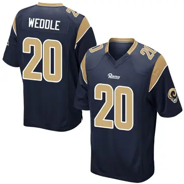Youth Nike Los Angeles Rams Eric Weddle Navy Team Color Jersey - Game