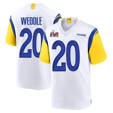 Youth Nike Los Angeles Rams Eric Weddle White Super Bowl LVI Bound Jersey - Game