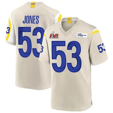 Youth Nike Los Angeles Rams Ernest Jones Bone Super Bowl LVI Bound Jersey - Game