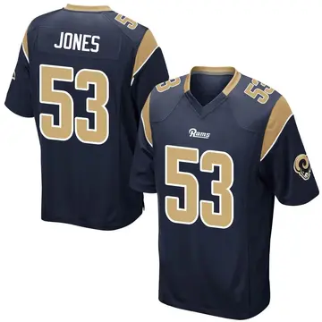 Youth Nike Los Angeles Rams Ernest Jones Navy Team Color Jersey - Game