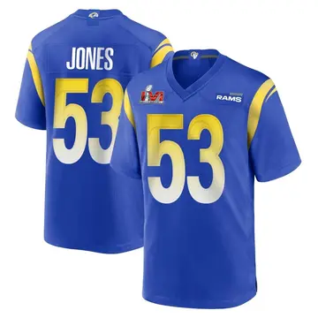 Youth Nike Los Angeles Rams Ernest Jones Royal Alternate Super Bowl LVI Bound Jersey - Game