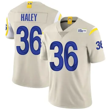 Youth Nike Los Angeles Rams Grant Haley Bone Vapor Jersey - Limited