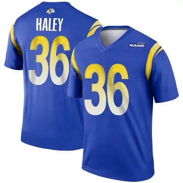 Youth Nike Los Angeles Rams Grant Haley Royal Jersey - Legend