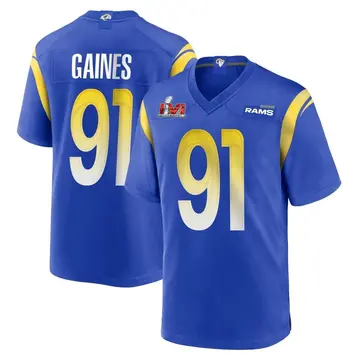 Youth Nike Los Angeles Rams Greg Gaines Royal Alternate Super Bowl LVI Bound Jersey - Game