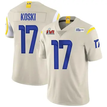 Youth Nike Los Angeles Rams J.J. Koski Bone Vapor Super Bowl LVI Bound Jersey - Limited
