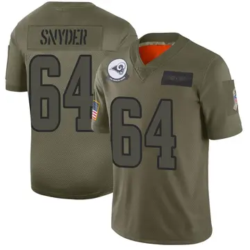 Youth Nike Los Angeles Rams Jack Snyder Camo 2019 Salute to Service Jersey - Limited