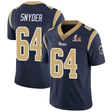 Youth Nike Los Angeles Rams Jack Snyder Navy Team Color Vapor Untouchable Super Bowl LVI Bound Jersey - Limited