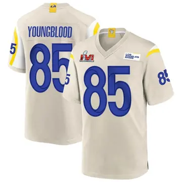 Youth Nike Los Angeles Rams Jack Youngblood Bone Super Bowl LVI Bound Jersey - Game