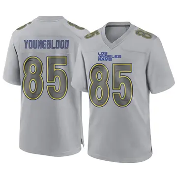 Youth Nike Los Angeles Rams Jack Youngblood Gray Atmosphere Fashion Jersey - Game