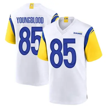 Youth Nike Los Angeles Rams Jack Youngblood White Jersey - Game