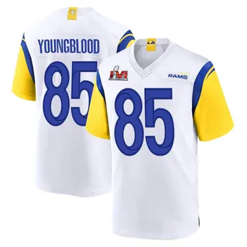 Youth Nike Los Angeles Rams Jack Youngblood White Super Bowl LVI Bound Jersey - Game