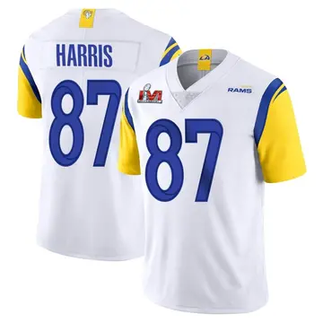 Youth Nike Los Angeles Rams Jacob Harris White Vapor Untouchable Super Bowl LVI Bound Jersey - Limited