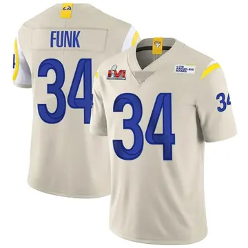 Youth Nike Los Angeles Rams Jake Funk Bone Vapor Super Bowl LVI Bound Jersey - Limited
