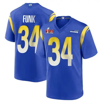 Youth Nike Los Angeles Rams Jake Funk Royal Alternate Super Bowl LVI Bound Jersey - Game