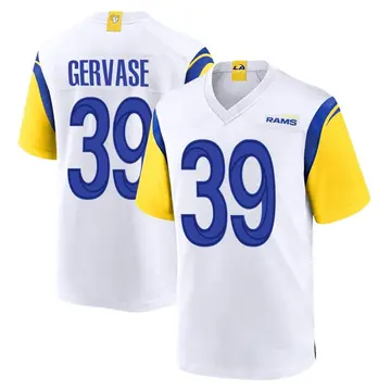 Youth Nike Los Angeles Rams Jake Gervase White Jersey - Game
