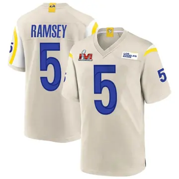 Youth Nike Los Angeles Rams Jalen Ramsey Jalen ey Bone Super Bowl LVI Bound Jersey - Game