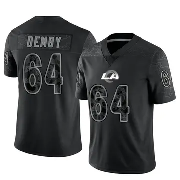 Youth Nike Los Angeles Rams Jamil Demby Black Reflective Jersey - Limited