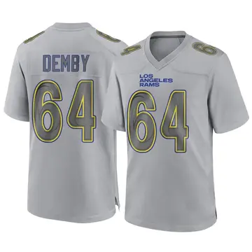 Youth Nike Los Angeles Rams Jamil Demby Gray Atmosphere Fashion Jersey - Game